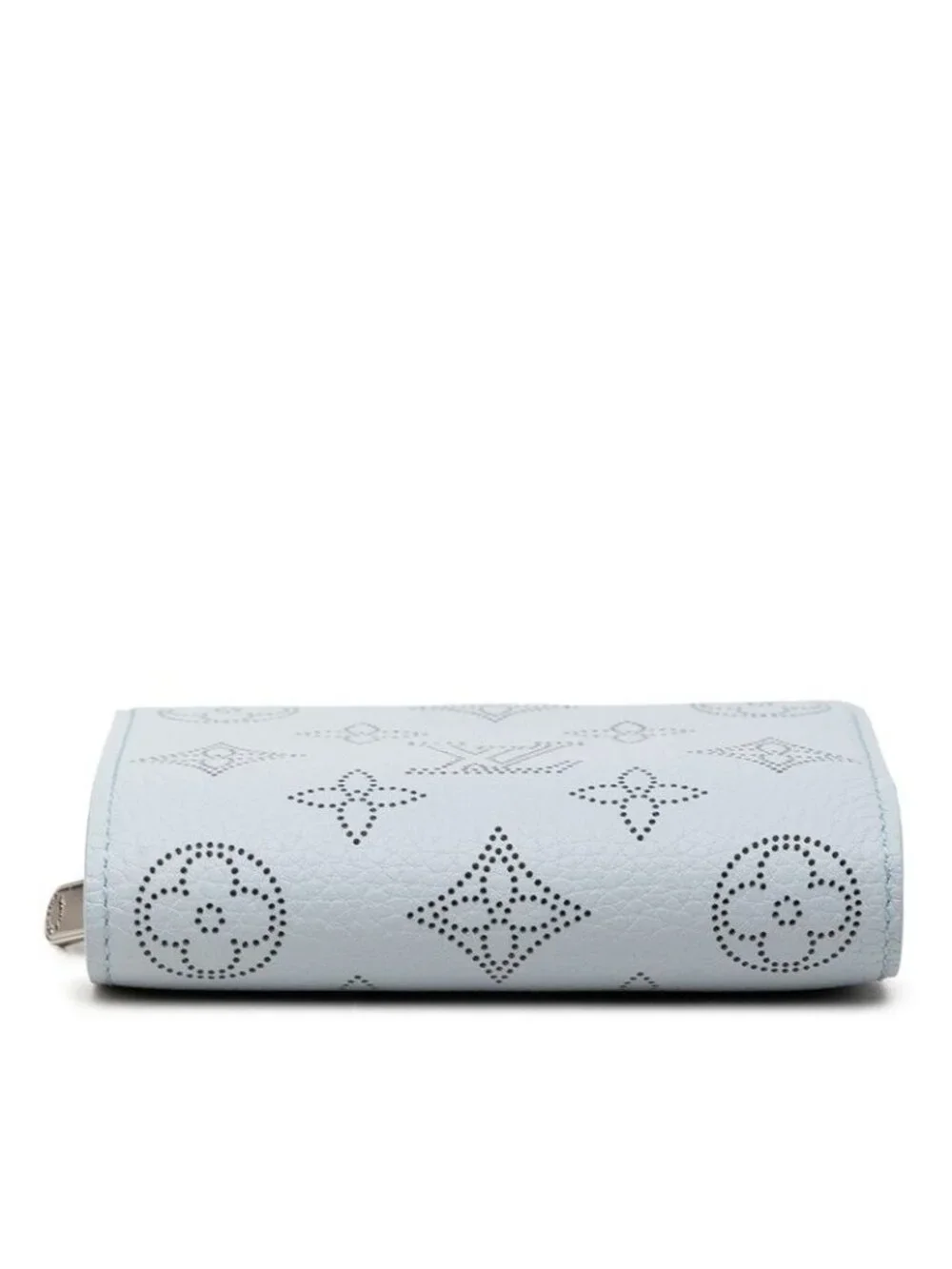 Louis Vuitton Monogram Mahina Portefeuille Clair Bifold Wallet Compact Blue
